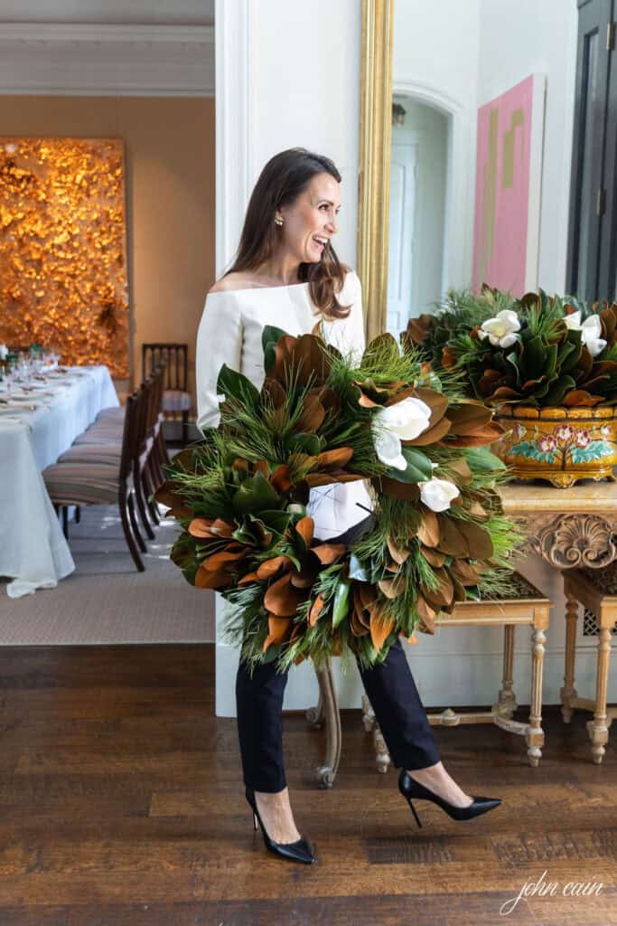 Kimberly whitman with wreath