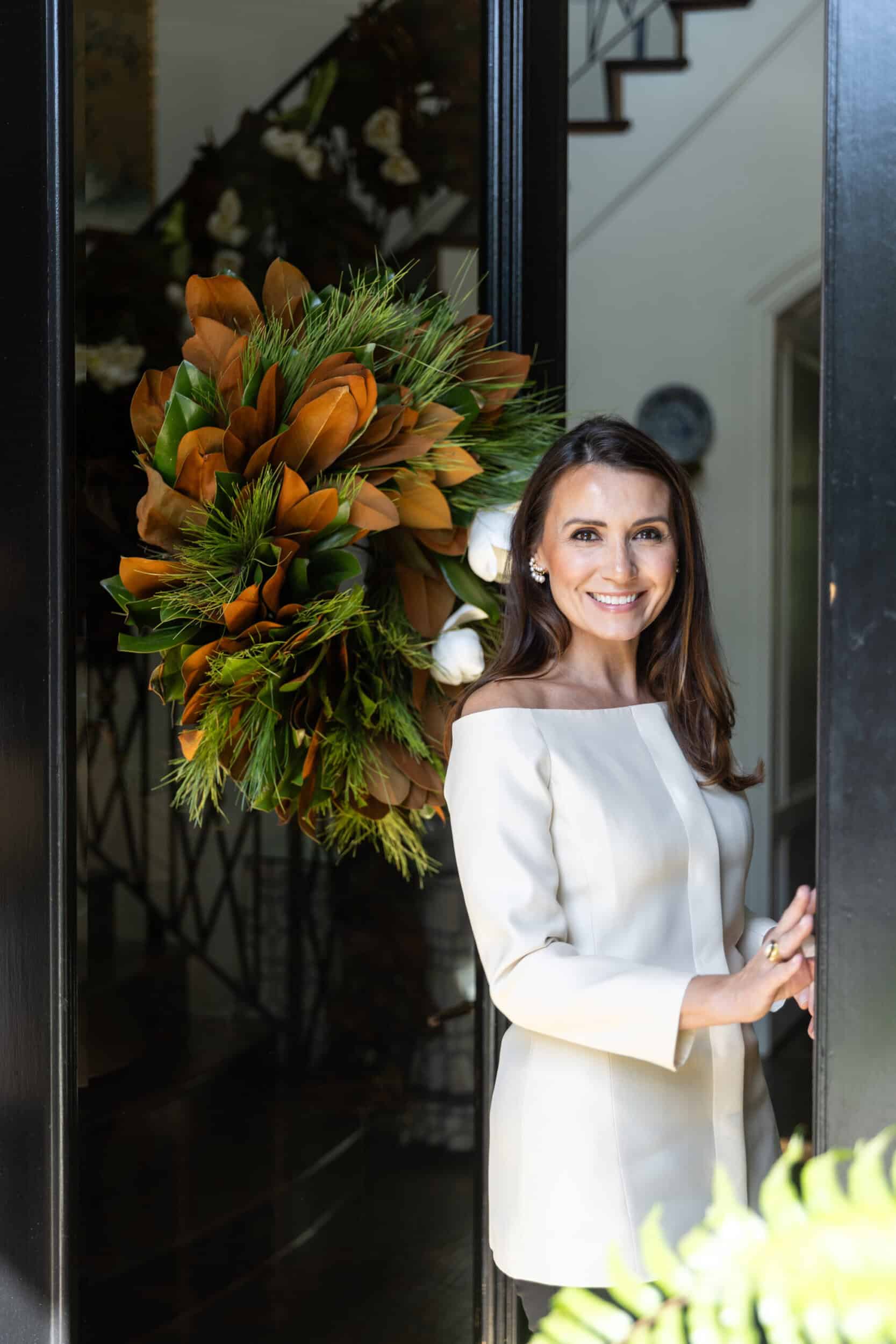 Author and designer Kimberly Whitman photographed by John Cain Photography at her Dalas home celebrating The Dove Collection launch.